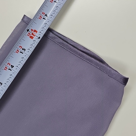 Le BosEmbellished Tiered Georgette Three-Piece Pantsuit Size 16 Lavender - Picture 4 of 14